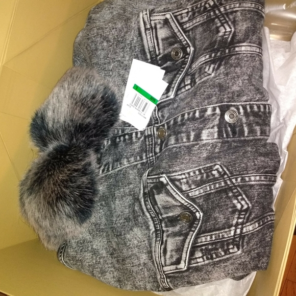 Michael Michael Kors Acid-Wash Denim Jumpsuit - Picture 10 of 13